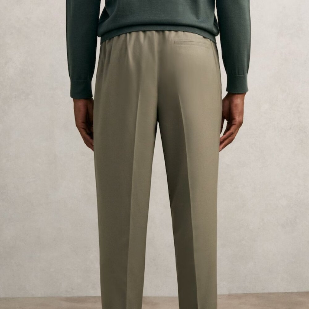 Reiss Olive Green Dress Pants - Picture 3 of 12